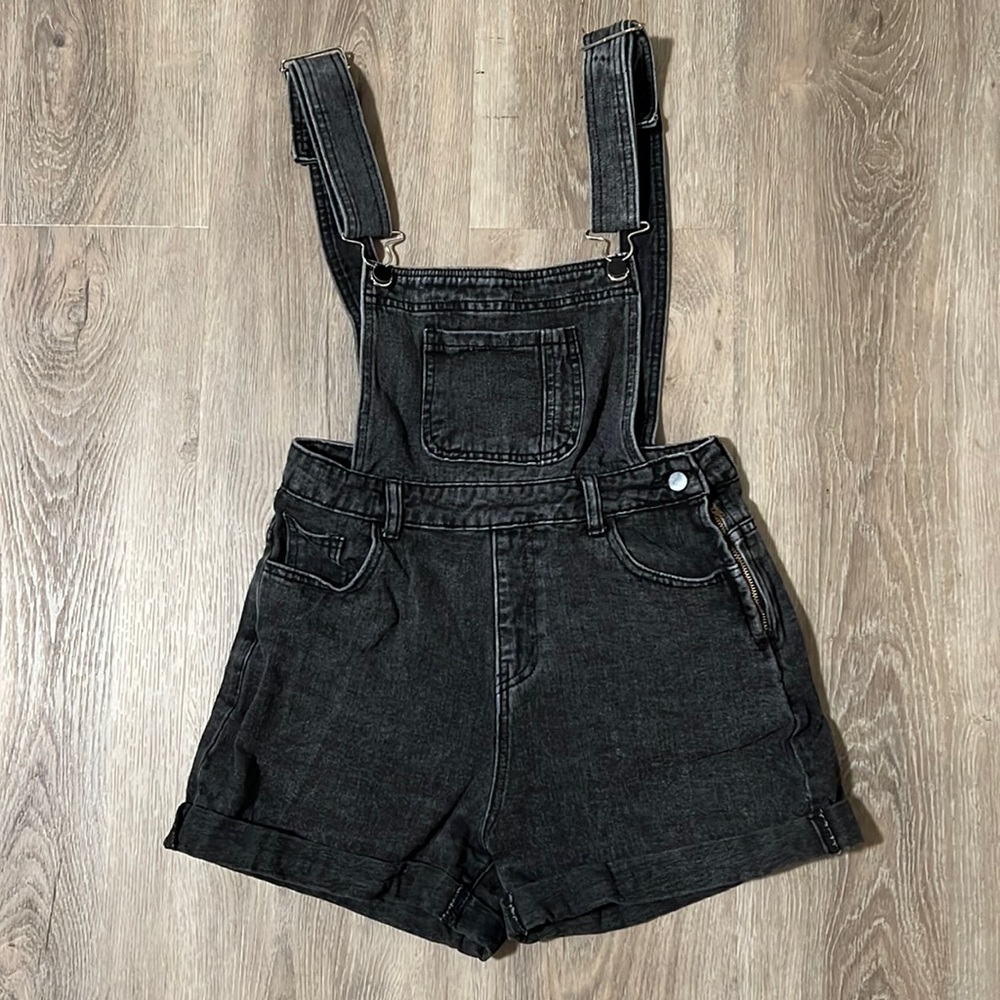 Goodnight macaroon denim overall shorts